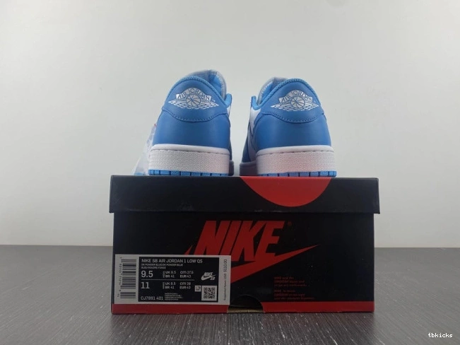 Cheap TBK 1 Air x Low Nike SB UNC Jordan CJ7891-401 0814